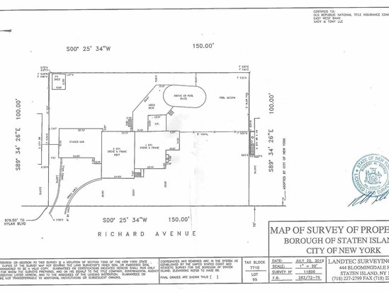 Land for Sale Richmond Valley, Staten Island